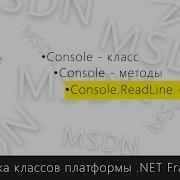 Console ReadLine метод