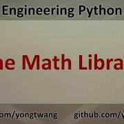 Engineering Python 04B The Math Library