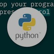 How To Stop Terminate A Python Script From Running