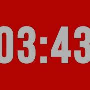 3 Minute 43 Second Timer With Alarm Without Music
