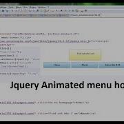 Create A Jquery Animated Menu Hover