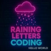 Raining Letters Cloud Animation Step By Step JS CSS HTML