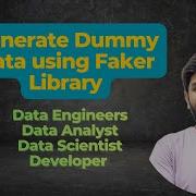 Генерация фиктивных данных с помощью библиотеки Faker для проектов Faker Python Dataengineer