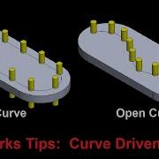 Solidworks Tips And Tutorial 52 How To Make Curve Driven Pattern