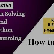 How To Pass PYTHON PROGRAMMING In 15 Minutes GE3151 PSPP