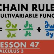 Chain Rule For Multivariable Functions Calculus 3 Lesson 47 JK Math