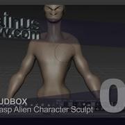 Mudbox WaspAlienCharacterSculpt 02