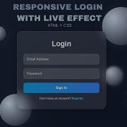 Responsive Glass Login Page Design With Bubble Animation HTML CSS