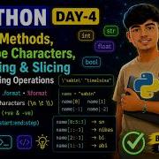 Python Day 4 Print Methods Escape Characters Indexing Slicing Python For Beginners