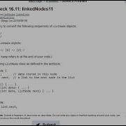 Java Practice It 16 11 LinkedNodes11 ListNodes LinkedLists