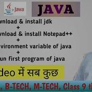 How To Download And Install Java Jdk Creating Environment Variable Write And Run First Java Prg