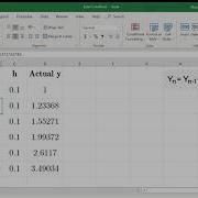 Doing Euler S Method In Excel