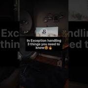 3 Things You Need To Know In Exception Handling Shorts Python