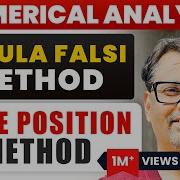 Regula Falsi Method False Position Method Numerical Methods