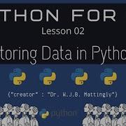 Storing Data In Python Python For DH 02 Revised