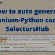 How To Auto Generate Selenium Python Code From SelectorsHub
