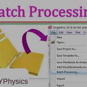 How To Perform Data Batch Processing In Origin