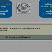 Parallel Programming Synchronization Atomic Construct