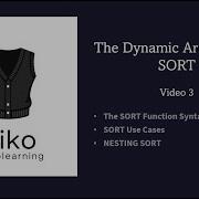 The SORT Function In Excel Dynamic Array Function