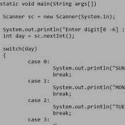 2020 Programming In JAVA Switch Case Part1 Practice