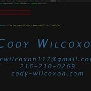 Cody Wilcoxon Scripting Demo Reel