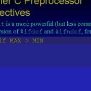 0906 C Programming Other Preprocessor Directives