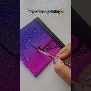 Easy Acrylic Painting Shorts Canvaspainting Canvasart Acrylicpainting Minicanvas Beginnerart
