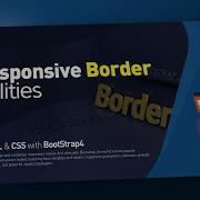 Bootstrap4 Responsive Border Utilities