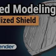 Скоростное моделирование стилизованного щита урок по Blender для начинающих