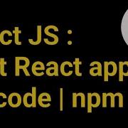 First React App Project Using Create React App Vs Code Npx
