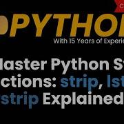 Master Python String Functions Strip Lstrip Rstrip Explained