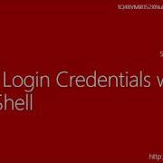 How To Save Login Credentials To A File Using PowerShell