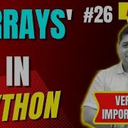 Arrays In Python Complete Python Tutorial For Beginners In Hindi With Notes 26