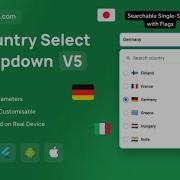 FlutterFlow Country Picker Dropdown Search Flags Flutterflow Countrypicker Country
