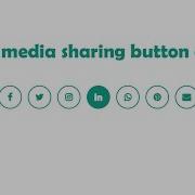 Social Media Share Button Design With Hover Effects In Pure HTML And CSS Tutorial