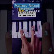Memory Reboot Narvent Easy Piano Tutorial Viral Shorts