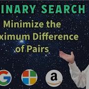 LeetCode 2616 Minimize Maximum Difference Of Pairs Binary Search Greedy Python AlgoYogi