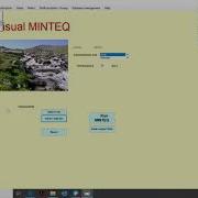 Visual MINTEQ 3 Equilibrium With Solid Mineral Phases