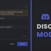 Create Modals In Discord Discord Js V14