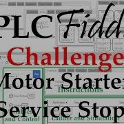 PLC Fiddle Compare Motor Starter Service Stop Challenge Solution