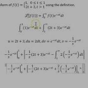 Laplace Transform Piecewise Definition