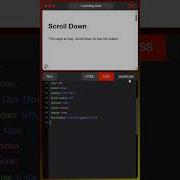 Back To Top Button HTML CSS JavaScript
