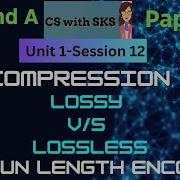 Lossy And Lossless Compression And Run Length Encoding AS A Level Computer Science9618