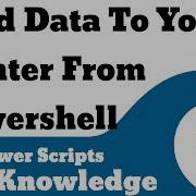 Send Data To Your PRINTER From Powershell