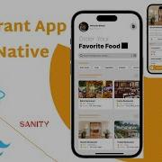 Build Restaurant App Using React Native Sanity Io Navigation TailwindCss Redux Beginners