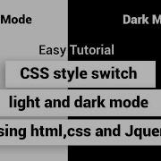 Light Dark Mode Toggle Switch Using Html Css And Jquery