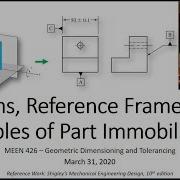 GD T Datums Reference Frames Part Immobilization 3 2 1 4 1 1 4 2 0 Actual Mating Envelopes