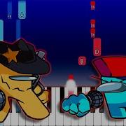 Friday Night Funkin VS Yellow Impostor Stand Off Piano Tutorial