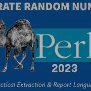Perl Programming Random Numbers 2023