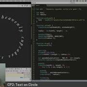 CP2 Text On Circle Interactive Typography
